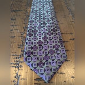 XMI 100% silk geometric tie